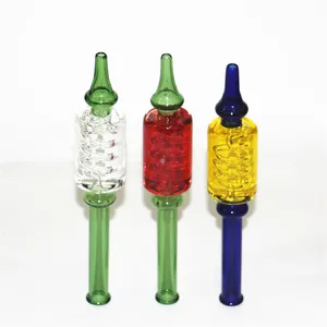 Kit de néctar de vidro fumegante com glicerina líquida de óleo de resfriamento dentro de dicas de gotejamento de palha DAB BONGS GONGAH