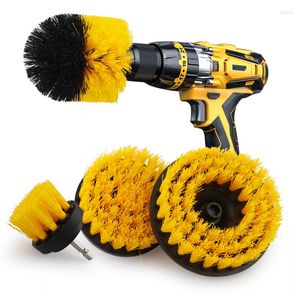 Car Sponge 2/3.5/4/5'' Brush Attachment Set Power Scrubber Polisher Bathroom Cleaning Kit With Extender Kitchen Tools