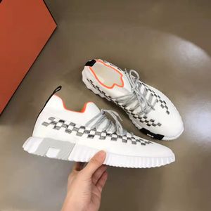 Lüks Flex Sneaker Elbise Ayakkabı Örgülü Işıkla Örgü Technical Canvas Astar Erkekler Konfor Yürüyüşü Toptan Ayak Ayakkabı EU38-46 Kutu