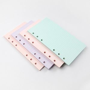 40 Sheets 5 Colors A6 Loose Leaf Solid Color Notebook Refill Spiral Binder Inside Page Planner Inner Filler Papers School Office Supplies RRE14972