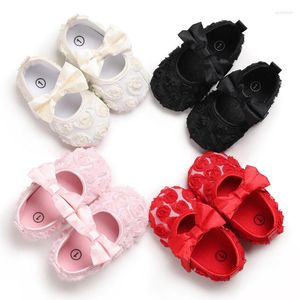 İlk Yürüyüşçüler Valen Sina Born Baby Shoes Girl 2022 Toddler Prenses Bow