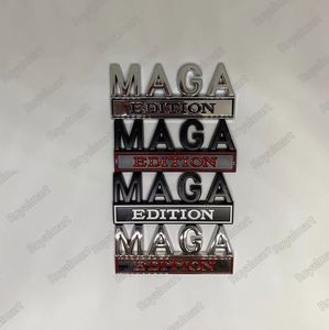 3D Baskı Maga Metal Alaşım Sticker Dekorasyonu Amerika'yı Yeniden Harika Yapın Rozet Arabaları Metal Yaprak Kurulu