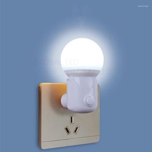 Gece Işıkları Led Lamba Dimmer Işık Bebek Hemşirelik Gözü Yatak Odası Fiş Enerji Tasarrufu Sevimli AB US AC220V