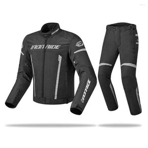 Motorcycle Apparel Jackets Pants Suit With Armor Protective Gear Motocross Riding Racing Moto Jacket Set Windproof Clothing