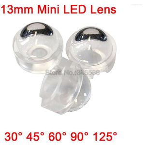 10pcs 13mm Dışbükey LED Lens Reflektör Kolimatörü 30 45 60 90 120 Derece 1W 3W 5W Yüksek Güçlü LED'ler için Tutucu / Fikalasyona Gerek Yok