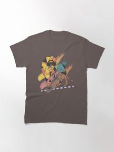Erkek Tişörtleri Renkli Serin Aslan Güneş Gözlüğü Giyen - Leo Fütüristik Hayvan Klasik T -Shirt