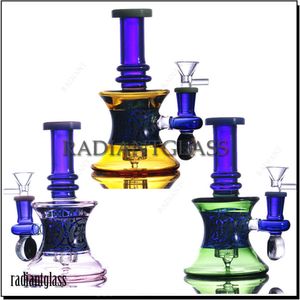 9.8 inç nargile düz bong kalın cam bongs mini toptan Çin duş başlığı perkolator ile tasarlanmış yeni