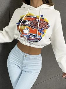 Женские толстовка Dgirl Winter Hoodere Pullovers Womne White Fort Carlogan Dlogan Графический шнур