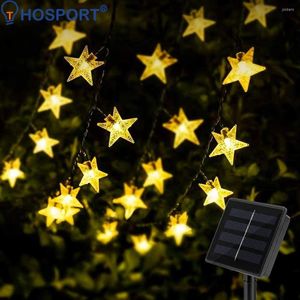 Dizeler Güneş enerjili Led Yıldız Işıkları Peri Lamba Çelenk String Ev Çocukları Yatak Odası Partisi Yıllık Noel Süslemeleri