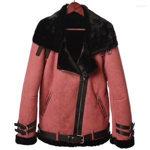 Kadın Kürk Rus Kış Tarzı Kadın Çizgili Ceketler ve Katlar Marka Tasarımcısı Otomotiv Koyun Dinleri Paltoları Kadınlar XXXL PLUS BOYUT