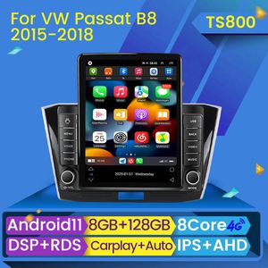 Android 11 Car DVD Радиоплеер Stereo для VW Passat B8 Magotan 2015 2016 2017 2018 Multimedia IPS Screen GPS Navigation