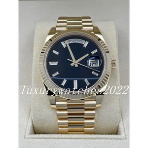 NF Factory Mens Watch 41 мм Daydate 2813 Движение Super V5 Качественные часы Президент Даймонд циферблат 18K Желто -золото Механические автоматические мужские наручные часы