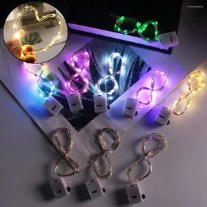 Saiten 2M 1M LED-String-Lichter 3-Modus wasserdichte biegsame Feenlicht für Wohnzimmer Schlafzimmer Hochzeit Garten Dekoration Vorhang