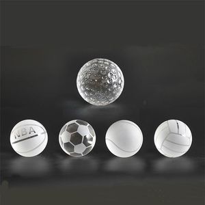 50pcs Sports Tema Partisi Hediyelik Eşya Kristal Futbol/Basketabll/Voleybol/Golf Topu/Tenis Ball/Globe Çocuklar Doğum Günü Keepsakes Ev Dekorasyonları