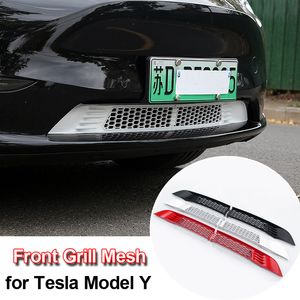 Для Tesla Model y передняя гриль сетка сетка анти-заражения пылевидной решеткой вставка сетки.