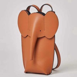 Omuz Çantaları% 100 Gerçek Deri Fil Cep Telefonu Kadınlar Yaz Modaya uygun Cowhide Cilt Crossbag Messenger 221017