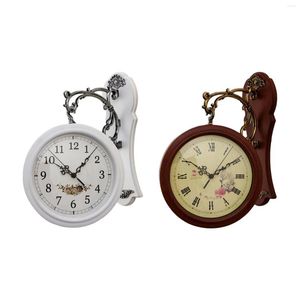 Настенные часы двойные часы висят арт декоративные два лица Гранд Центральный Станция для изучения гостиной