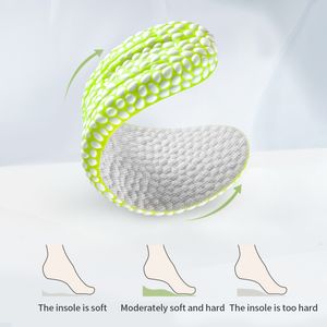 Running Insole for Shoes PU Popped Rice Particle Foam Breathable Soft Hiking Protects Knees Templates for Feet Men Women