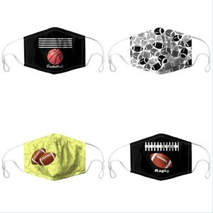 Tasarımcı Maskeler Spor Futbolları Baskı Yüz Maskeleri Moda Yıkanabilir Mascarilla Yeniden Kullanılabilir PM 2 5 Koruma Solunum Bisiklet Nefesi Dhyzc