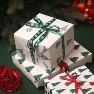 Украшение вечеринки напечатано рождественская лента Подарочная упаковка красная полоса Роуэн комплект 2022 Обертывание