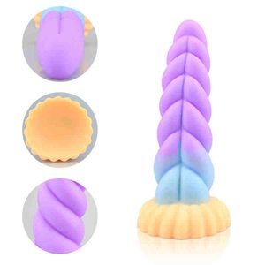 Силиконовая анальная игрушка Реалистичный монстр дилдо с всасывающей чашкой вагинальной G-точки массажные секс-игрушки для женщин для взрослых игрушек