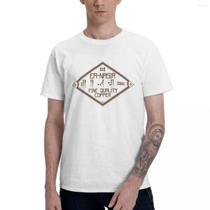 Erkek Tişörtleri Ea-nasir İnce Kaliteli Bakır T-Shirt Saf Pamuk Yuvarlak Boyun Erkekler T-Shirts Kısa Kollu Büyük Boyutlu UNISEX TE ÜSTÜ US BOYUT
