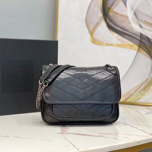 Классическая модная роскошная дизайнерская женская сумка, однотонная кожаная сумка через плечо из масляного воска