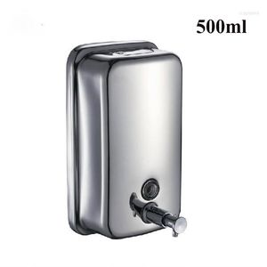 Sıvı Sabun Dispenser Dispenser 500ml Paslanmaz Çelik Duvar Mutfak Mutfak Banyo Tuvalet Duş Z-500ml