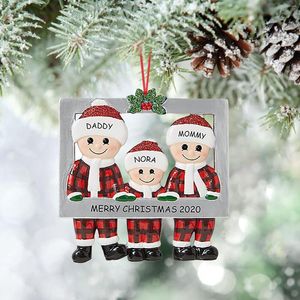 Decorações de Natal Membros da família sobrevividos personalizados Ornamento 2022 Ornamento de férias Decorações de árvores de lembrança-especial