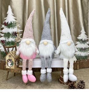 Noel Yüzsüz Cüceler Asmak İsveç Figürinleri El Yapımı Noel Gnome Peluş Bebekler Süsler için Hediyeler Çocuklar Xmas Dekorasyon FY7983 B1016