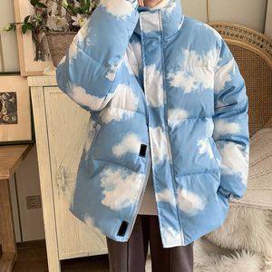 Мужские куртки 2021 зимняя куртка Mens Parka теплая модная печать повседневная уличная одежда мужчина.