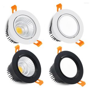 Ceiling Lights Dimmable Led Downlight Light Angle Adjustable COB Spot 3W 5W 7W 9W 12W 15W Recessed AC85-265V