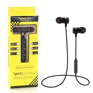 M5 M9 Y10 magnétique sans fil écouteurs stéréo sport écouteurs intra-auriculaires casque avec micro pour LG IPhone Samsung