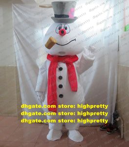 The Head Frosty The Snowman Maskot Kostümü Yetişkin Karikatür Karakter Kıyafet Mağazası Grubu Fotoğraf CX2024