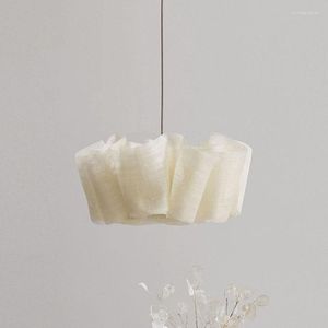 Подвесные лампы Современные люстры белая миновая нордическая комната прихожая классическая роскошная живая лампара техно -домохозяйство