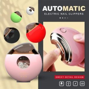 Electric Automatic Nail Clippers Trimmer Manicure For Adults Kids Nail Cutter Pedicure Finger Toe Scissors Nails Debris Container