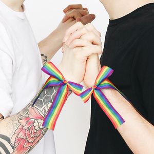 Радужный флаг Streater LGBT Transgender Gay Bangage Parade Parade Party Destive Cormoration Long Ribbon Rre15188