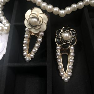 Parti Favorisi 7x3cm Timsah Klipler Klasik Rhinestones Pearls Moda Camellia Mektup Hairclip Collection-VIP Hediye