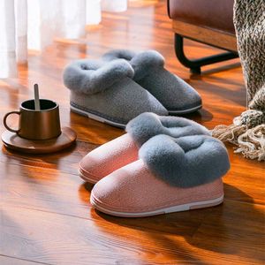 Other Shoes Plus Size Winter Shoes Women Men Slippers Warm Furry Slipper Comfortable Home Floor Shoes Indoor Bedroom Stripe Plush Slides L221020