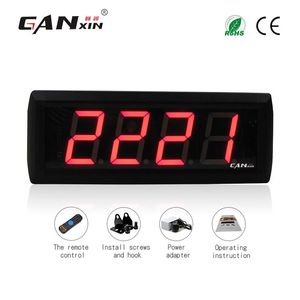 GANXIN Cheap 2 3inch 4 Digits Character LED Digital Counter Red Color Count Down Up Totalizer 0-9999 Counter with IR Wireless Co2921