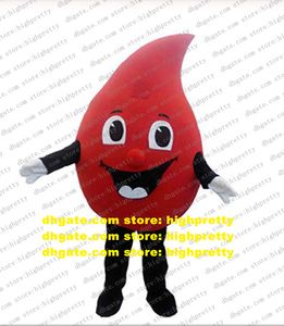 Goccia rossa di sangue Costume della mascotte Personaggio dei cartoni animati per adulti Vestito vestito COSPLY Gioco di ruolo Halloween All Hallows CX037