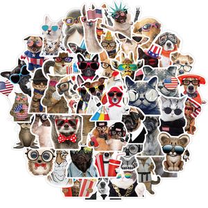 50pcs Sevimli Köpek Hayvan Çıkartmaları Çocuklar İçin Gençler Vinil Su Geçirmez Etiket Dizüstü Bilgisayar Tampon Kaykay Su Şişeleri Bilgisayar Telefon CNY18