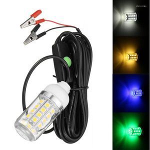 Su geçirmez 12v 36 LED Ampul Sualtı Submersible Gece Balıkçılık Gölgeli Yem Cazibe Kalamar Tekne Lambası 5m IP67