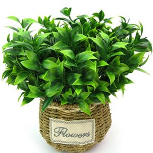 7 ramos plantas artificiais verdes para arbustos de jardim de grama falsa eucalipto folhas de laranja faux para decoração de loja em casa 30pcs