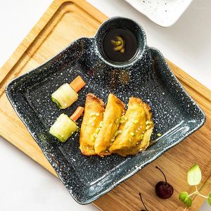 Тарелка Японская креативная пельменная тарелка керамика с посудой маленькая посуда Завтрак Западный Дома