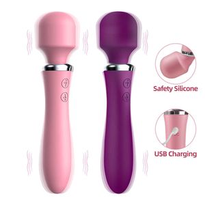 Компания красоты G Spot Dildo Vibrator 10 вибрации режимы мощность Av Wand Massager для взрослой сексуальной игрушки для женщины -клитор стимулирует эротические игрушки женского пола