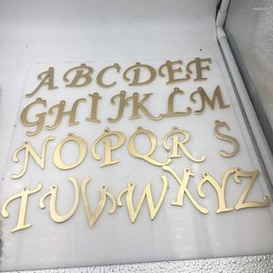 Kolye Kolyeleri Metal Alüminyum Altın A-Z 26 İngilizce Mektuplar Kişilik Erkek ve Kadın Küpe Kazak Zinciri Takı Yapımı