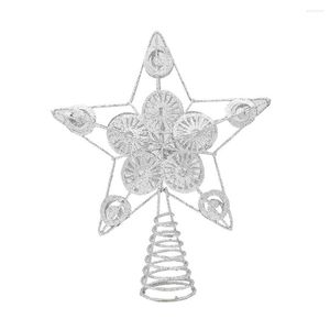 Noel Süslemeleri Dekorasyon Xmas Ağacı Üst Gold Yıldız Süs 1 PCS