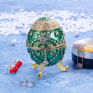 Ювелирные мешочки роскошные зеленые пасхальные яйца русские королевские ювелирные украшения для ожерелья
