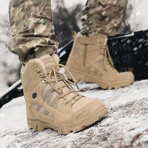 Ботинки GAI на теплом меху, тактические военные мужские ботинки для спецназа в пустыне, армейские уличные походные ботильоны, рабочие Saft 221022